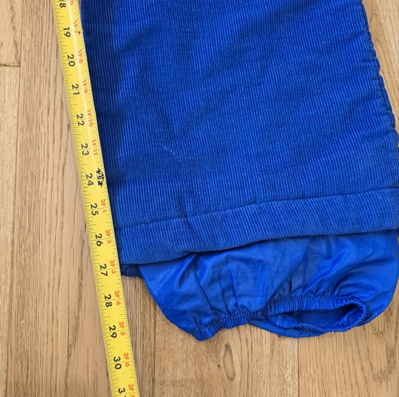 Vintage 70s 80s Levi's USA Blue Corduroy Bib Ski Suit size Medium - Picture 15 of 16